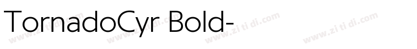 TornadoCyr Bold字体转换